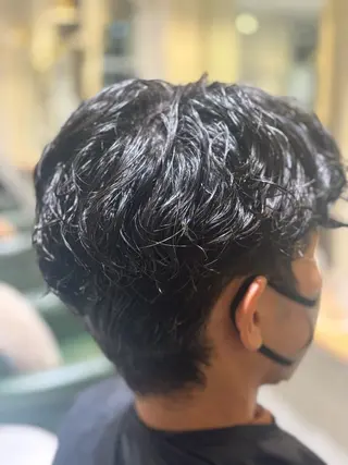 ショート メンズ laffin❁ななみ /パーマスタイルのヘアスタイル