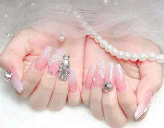 ネイル 長さだし/持込/ ins風ネイル/Umのネイルデザイン