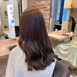 ロング mao♡ベージュ/ 顔周りカットのヘアスタイル