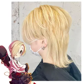 ショート カラー GARU-ガル-所属・TSUNO🦖 派手髪/オタク美容師のヘアスタイル