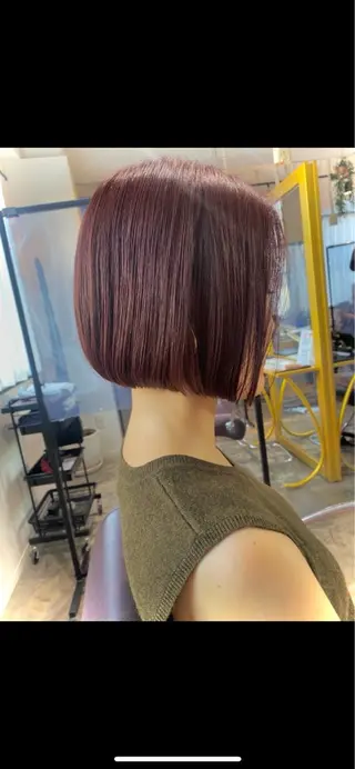 ショート 縮毛矯正／レイヤー／ 🌼mizukiのヘアスタイル