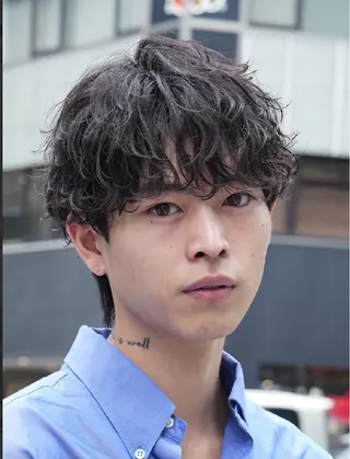 パーマ メンズ 夏果⭐︎fifth 天神 海外風パーマのヘアスタイル