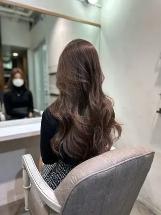 ロング カラー 京都韓国ヘア🇰🇷 /髪質改善/透カラーのヘアスタイル