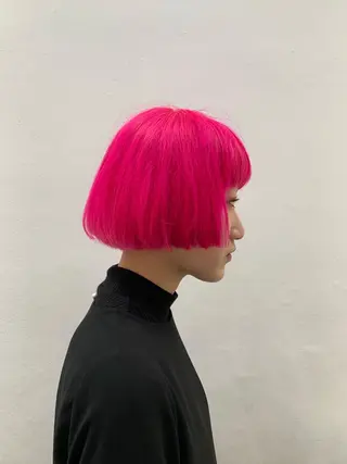 ショート カラー THE./ブリーチ 透感カラー/髪質改善のヘアスタイル