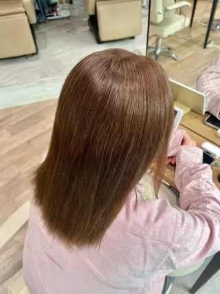 ミディアム カラー 立川/ブリーチ/ 髪質改善/西川翔真のヘアスタイル