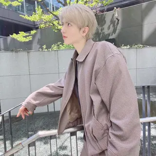 ショート カラー メンズ シールエクステ特化 ハイトーン、NANAのヘアスタイル