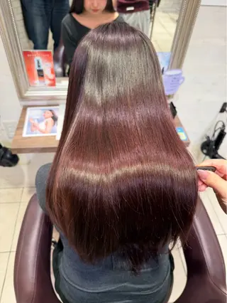 ロング カラー 安井 亮介のヘアスタイル