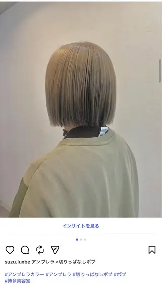 ショート カラー suzu🍒 luxbeのヘアスタイル