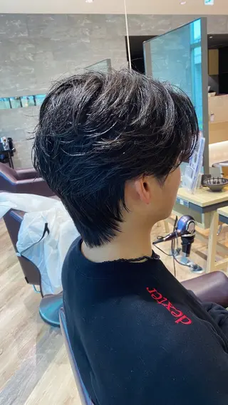 メンズ メンズ特化/フェザー /パーマ/伊勢元のヘアスタイル