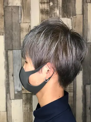 ショート カラー メンズ ✨髪質改善特化サロン ✨グシユキヤ✨のヘアスタイル