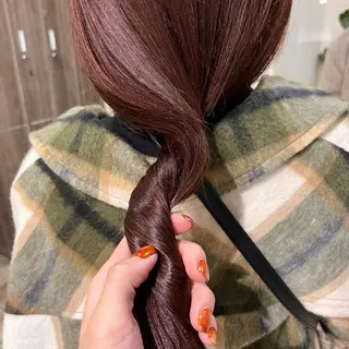 ロング カラー 中村 友香のヘアスタイル