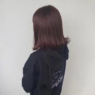 ミディアム 神谷 涼のヘアスタイル