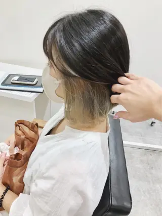 ミディアム カラー 三谷 直哉のヘアスタイル