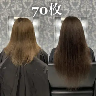 ロング KOSEI シールエクステのヘアスタイル