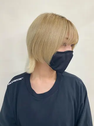 ショート カラー レイヤーウルフ エクステ磯部のヘアスタイル