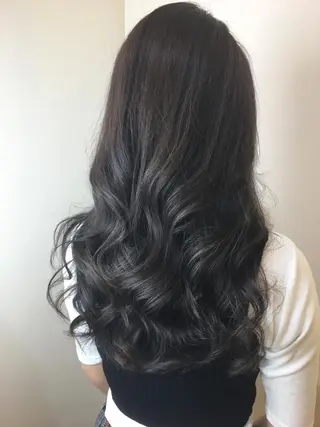 ロング カラー 髪質改善 頭身浴/ 中田のヘアスタイル