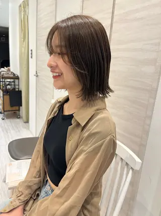 ミディアム Chiho / 梅田 / ボブ/ パーマのヘアスタイル