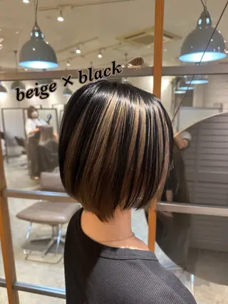 ショート カラー ブリーチカラー/ 透明感/aika¨̮のヘアスタイル