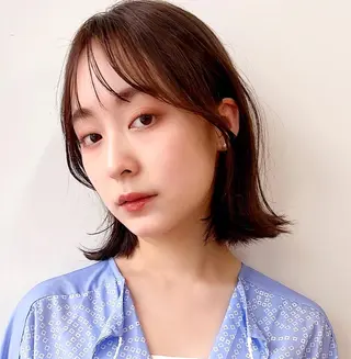 セミロング カラー 🌱小顔ヘア/ボブ ミディアム/双葉🌱のヘアスタイル