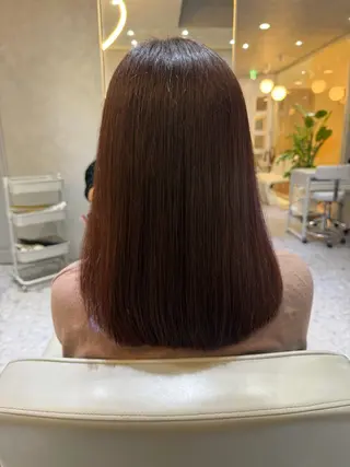 ミディアム カラー 🎀髪質改善/艶髪/ 艶カラー🎀浅田涼風のヘアスタイル