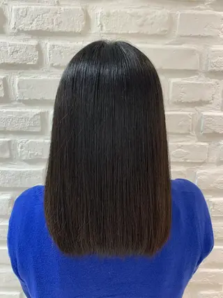 ミディアム パーマ 【センターパート/ マッシュ】ryokaのヘアスタイル