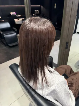 ミディアム カラー 笠原未稀/カット・ ブリーチ無しカラーのヘアスタイル