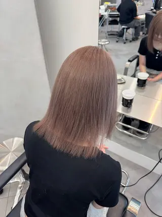 ミディアム カラー ハイトーン/デザイン カラー／悠斗のヘアスタイル