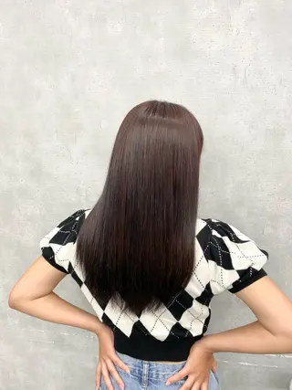 カラー 京都レイヤーカット うえひのヘアスタイル