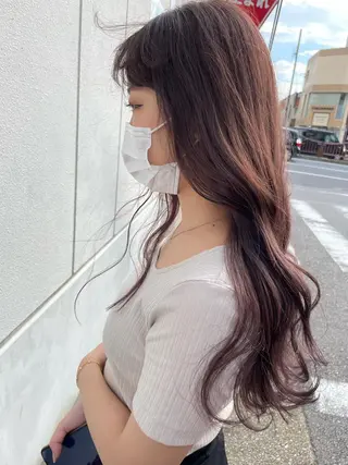 ロング カラー 高橋 みく/ minim 暖色のヘアスタイル