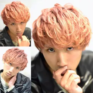 ショート カラー メンズ 大木 拓瑞のヘアスタイル