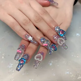 ネイル H3 Nail Tsuki🦋💙のネイルデザイン