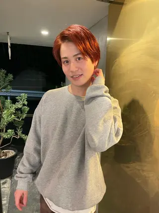 カラー メンズ スパイラルパーマ 🌐hina⭐️のヘアスタイル