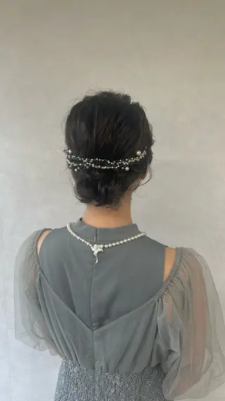 ミディアム ヘアアレンジ ヘアセット/眉毛カッ ト/Nana〻のヘアスタイル