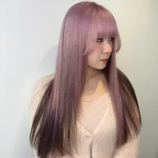 ロング カラー Ren. 🦋デザインカラーのヘアスタイル