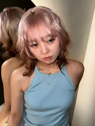 ミディアム カラー SOL.栄/矢場町所属・URUMA❁⃘ SOL_NAGOYAのヘアスタイル