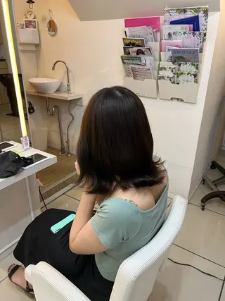 ミディアム カラー 🐾ふしみ さちえ🐾のヘアスタイル