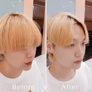 メンズ 飯田・髪質改善縮毛矯 正・カラー・パーマのヘアスタイル