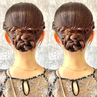 セミロング ヘアアレンジ ヘアメ🎀推しカラー 🥣横浜/しほ🧸のその他イメージ