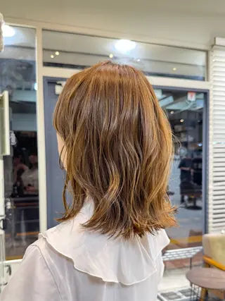 カラー 🫧毛先カット 🫧山中沙希のヘアスタイル