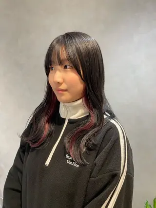 セミロング カラー Hatsune 🐯レイヤーカットのヘアスタイル