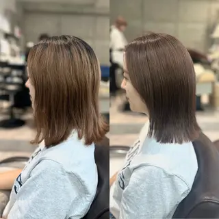 ミディアム 山崎結菜 🫧透明感カラーのヘアスタイル