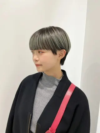 ショート モテヘア/グレージュ /ボブ/前原汐🎐のヘアスタイル