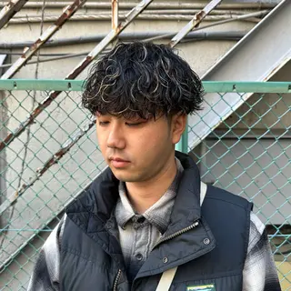 ショート パーマ メンズ パーマ職人 渡邊　優雅のヘアスタイル