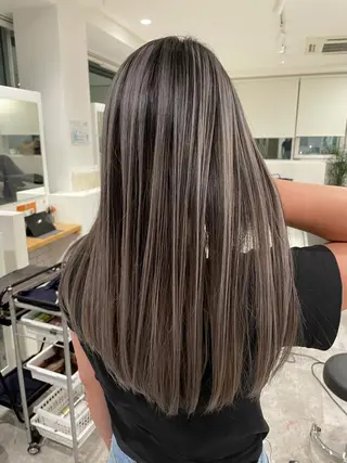 ロング カラー 京都美容師 塩のヘアスタイル