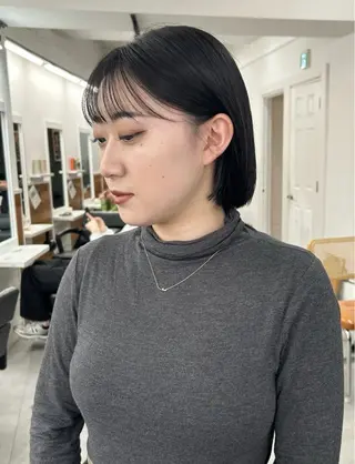 ミディアム カラー レイヤーボブ/ 艶カラー/サナ🌼のヘアスタイル