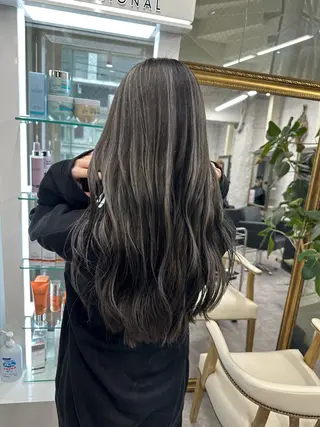 ロング カラー ヘアアレンジ 久米 治仁のヘアスタイル