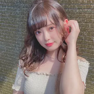 ミディアム 韓国カットパーマ✂︎ Toshiのヘアスタイル