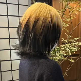 ミディアム ハイトーン/レイヤー カット/TAKEのヘアスタイル