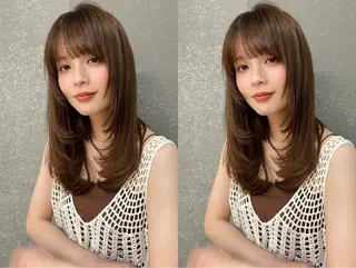 セミロング 似合わせレイヤー |minamiのヘアスタイル