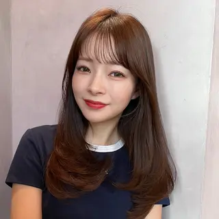 ロング レイヤーくびれヘア アレンジmanakaのヘアスタイル